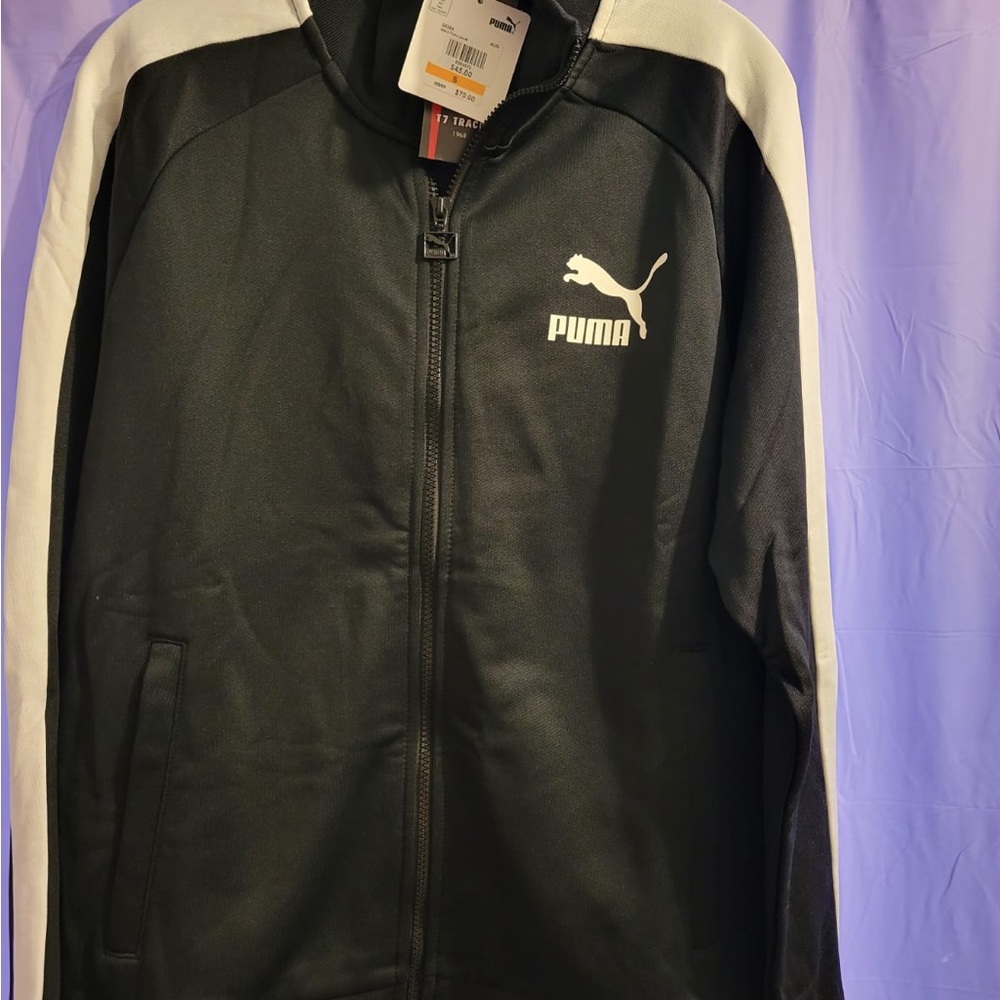 Puma Men's Black and White Jacket